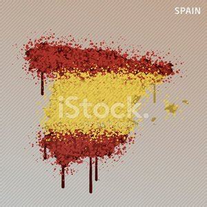 Spain Flag Color Paint Graffiti Map Grunge Stock Vector | Royalty-Free ...