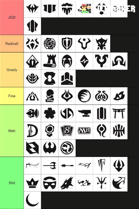 Magic: the Gathering Set Symbols Tier List (Community Rankings) - TierMaker