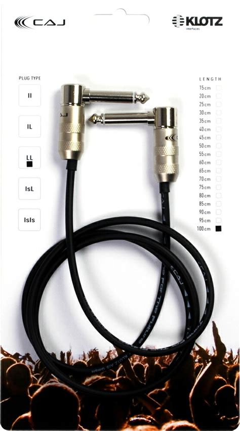 CUSTOM AUDIO JAPAN LL1M パッチケーブル CAJ KLOTZ Patch Cable 100cm アクセサリー