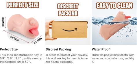 Bestvibe 5 9 Inch Pocket Pussy Realistic Mouth With 3D Teeth And Tongue Bestvibe