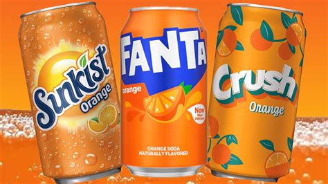 Crush Vs Fanta Vs Sunkist Orange Soda Taste Test Youtube