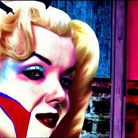 Marilyn Monroe As Harley Quinn Hyper Realistic K Stable Diffusion