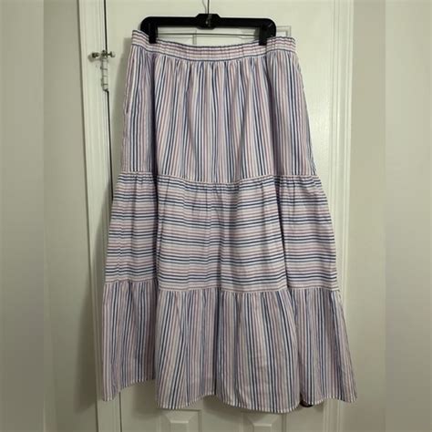 Lane Bryant Skirts 525 Lane Bryant Striped Maxi Skirt Poshmark