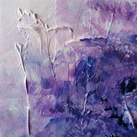 Lavender Painting Original Acrylic Lavender Flower Art | Etsy