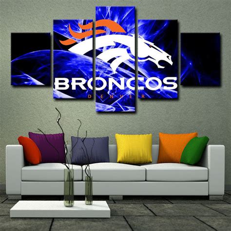 Denver Broncos Symbol - Pencil Canvas