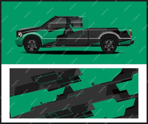 Premium Vector | Car wraps For advertising car mockups