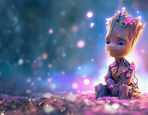 Groot Wallpaper With Psd Ai Behance