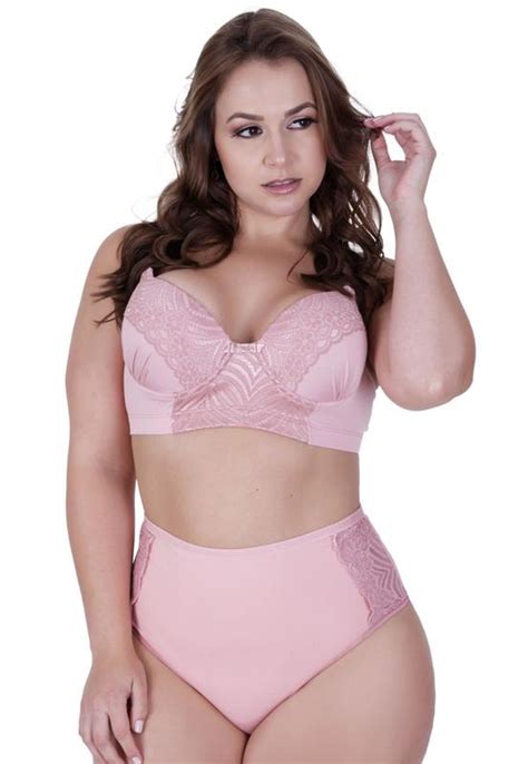 Conjunto De Lingerie Plus Size Suti Refor Ado Bojo Calcinha Hot Pant Conj Carolina Terra