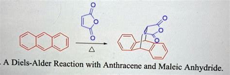 Solved Diels Alder Reaction With Anthracene And Maleic Anhydride