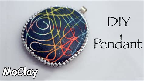 Diy Pendant Polymer Clay Tutorial Youtube