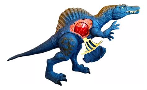 Jurassic World Mattel Battle Damage Spinosaurus Azul Figura