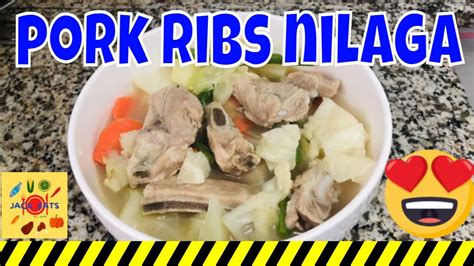 Pork Ribs Nilaga Soup With Vegetables Using Pork Ribs Youtube