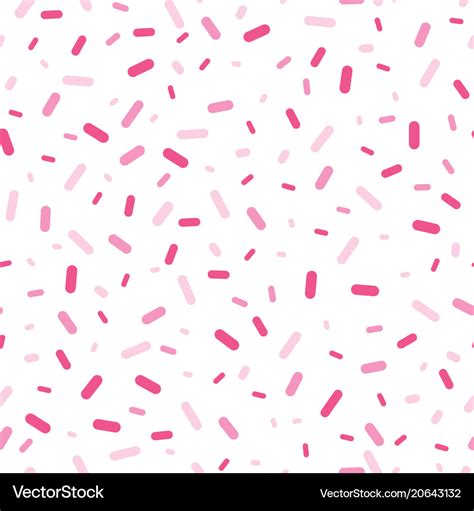 Pink Confetti Sprinkles Seamless Pattern Vector Image