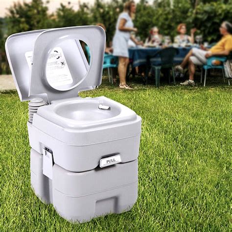 Porta Potty Portable Camping Flush Toilet Commode RV Travel – WarehousesChoice