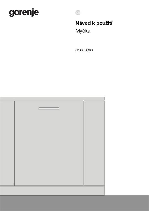 Návod k použití Gorenje GV663C60 - Zbozi.cz