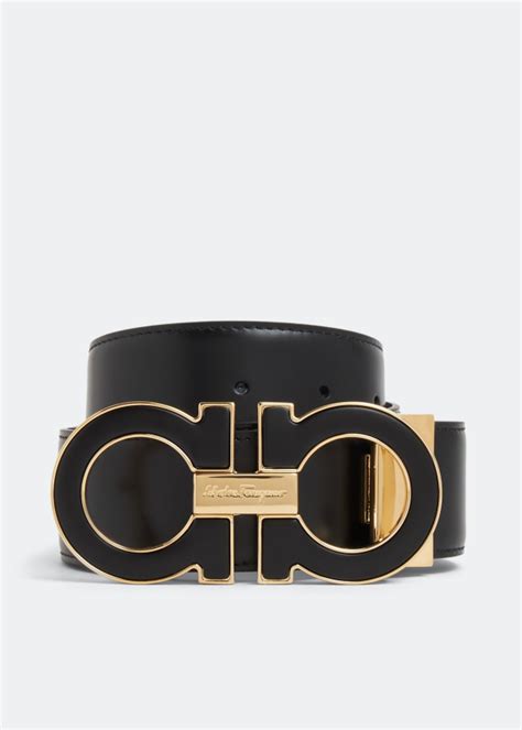 Ferragamo Reversible Gancini belt for Men - Black in UAE | Level Shoes