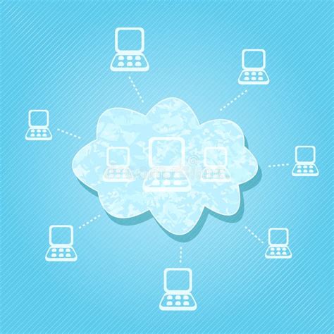 Cloud Computing Network stock vector. Illustration of illustration ...