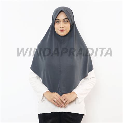 Jual Jilbab Instan Hijab Sport Kerudung Bergo Hamidah Menutup Dada