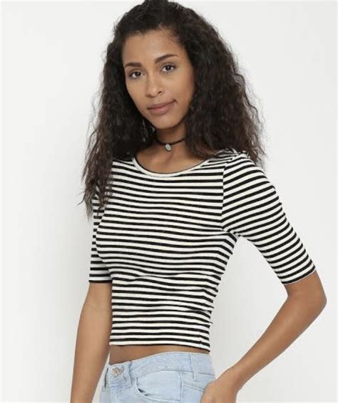 Forever 21 3 4 Sleeves Cropped Top Womens Fashion Tops Others Tops