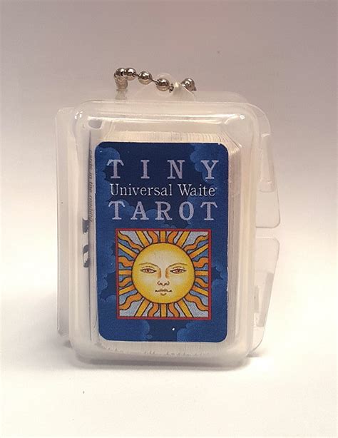 Purple Moon Universal Waite Tarot Deck Tiny Keychain