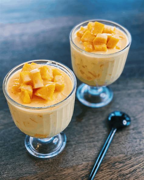 Mango Pudding 5 Ingredients Only Tiffy Cooks