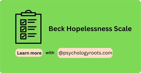 Beck Hopelessness Scale - Psychology Roots