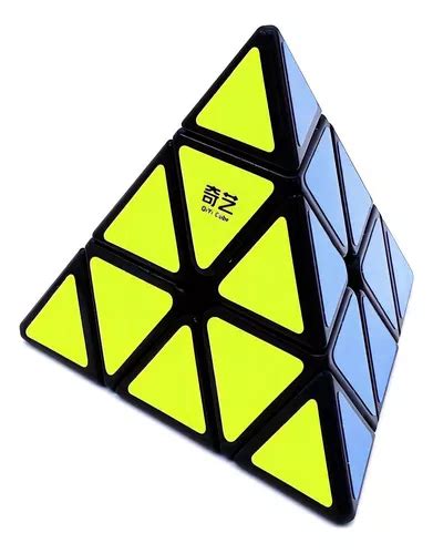 Cubo M Gico Pyraminx Profissional Qiyi Qiminga Cor Da Estrutura Preto