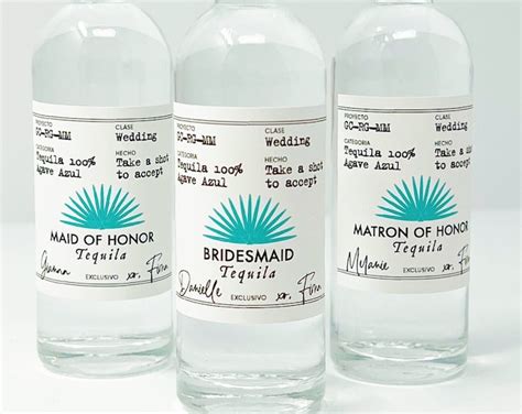 Casamigos Labels For Bridesmaid And Maid Of Honor Proposal Will You Be