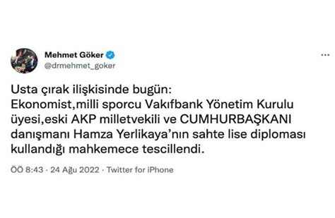 CHP li vekil açıkladı Hamza Yerlikaya nın diplomasının sahte olduğu