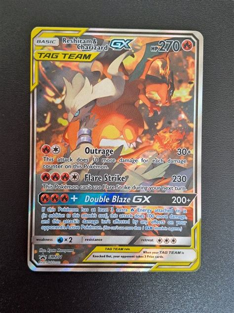 Mavin Pokemon Card Reshiram Charizard Tag Team Gx Sm Promo