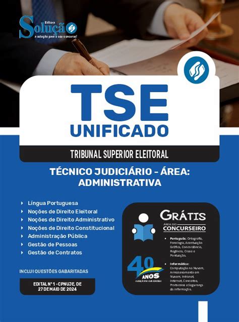 Apostila Tse Unificado T Cnico Judici Rio Rea Administrativa