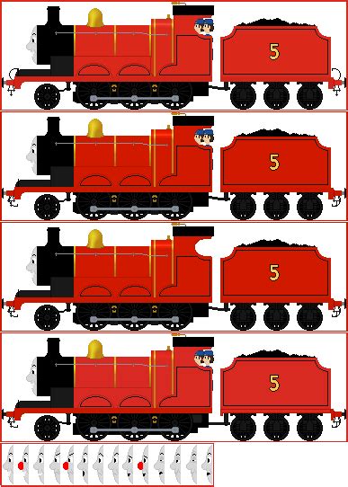 James The Red Engine Model Era by wyattloughrie on DeviantArt