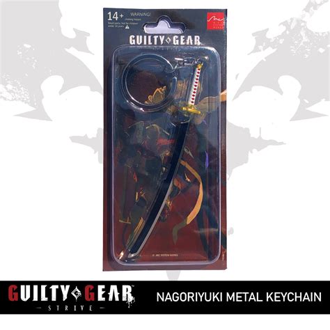 Guilty Gear Strive Nagoriyuki Katana Sword Metal Keychain Figure