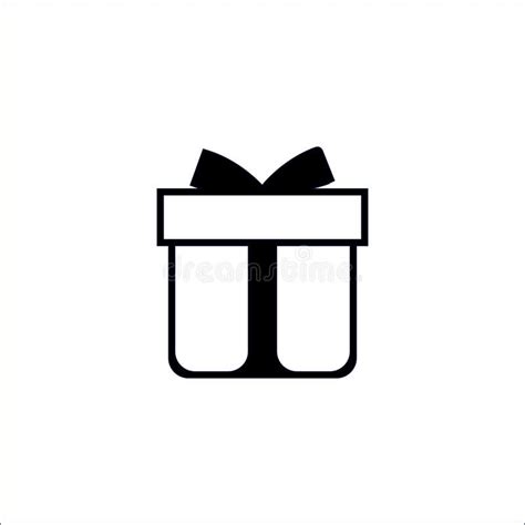 Icono De La Caja De Regalo En El Fondo Blanco Ilustraci N Del Vector