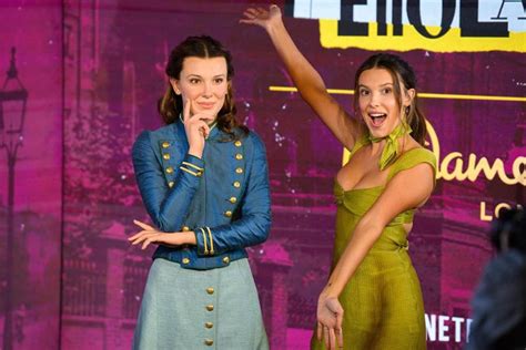 Millie Bobby Brown Millie Bobby Brown Unveils Enola Holmes Wax Statue