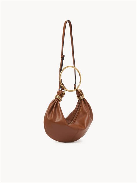 Chloé Small Bracelet Hobo Bag In Grained Leather Chloé US