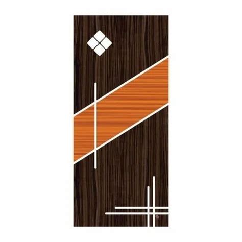 Brown Wood Membrane Flush Door Size Dimension 7x3 Feet At Rs 180