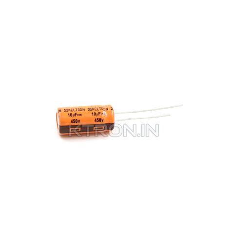 Buy V Uf Electrolytic Capacitor X Mm Keltron Ktron India