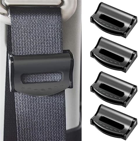 Amazon WLLHYF Seat Belt Adjuster 2 Pack Comfort PU Leather