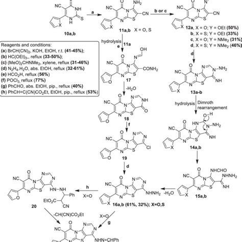 Scheme 2 Synthetic Pathway Of Thiazolo Dipyrimidines 16 And 21