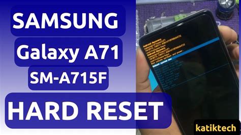 Samsung Galaxy A71 Hard Reset Password Pattern Pattern SM A715F YouTube