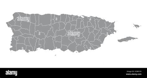 Mapa De Puerto Rico Imagen Vector De Stock Alamy