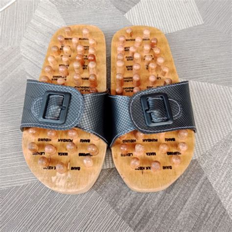 Jual Sandal Rematik Kayu Alas Kaki Kesehatan Sendal Pijat Terapi