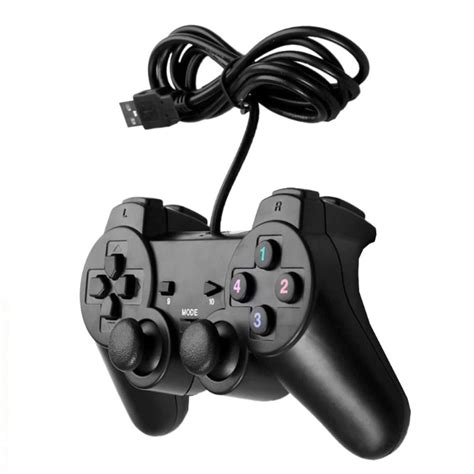 Controle Joystick Manete Cabo Usb Para Pc Computador Play Dual