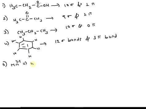 SOLVED: A) What is sigma and pi bond? How many sigma and pi bonds are in the following molecules ...