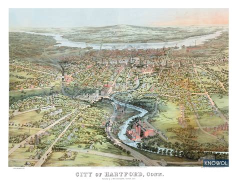 Beautifully Detailed Map Of Hartford Connecticut From 1864 Knowol