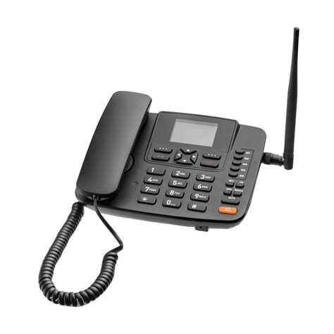 Telefone Celular Rural Fixo Multilaser RE505 4G De Mesa Preto