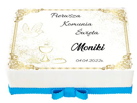 11 OPŁATEK NA TORT A4 Pierwsza Komunia Święta 11980792171 Allegro pl