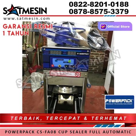 Jual POWERPACK CS FA08 CUP SEALER FULL AUTOMATIC MESIN PENYEGEL GELAS