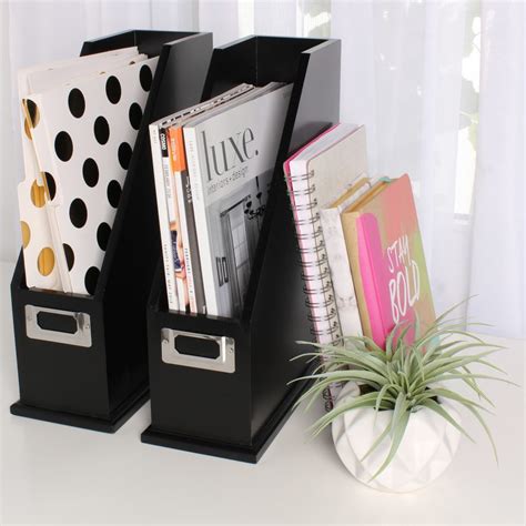 Wood Magazine Holder Organizer Madison Art Center Design